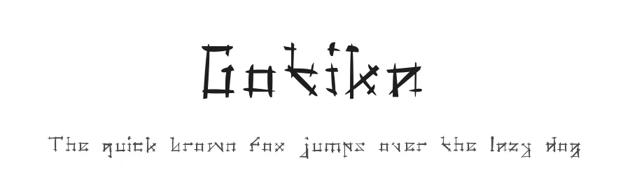 Gotika by Audrius Skersys β Blackletter Font
