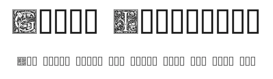 Goudy Initialen