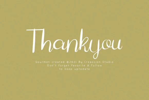 Gourmet Font by Creassion Studio — Script Handwritten Font — thumbnail 4