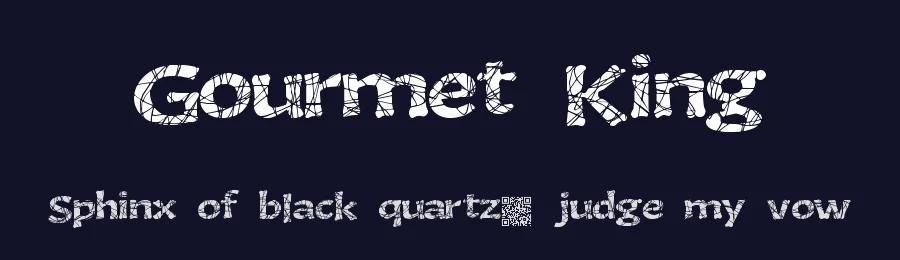 Gourmet King by Xerographer Fonts — Decorative Font — thumbnail 2