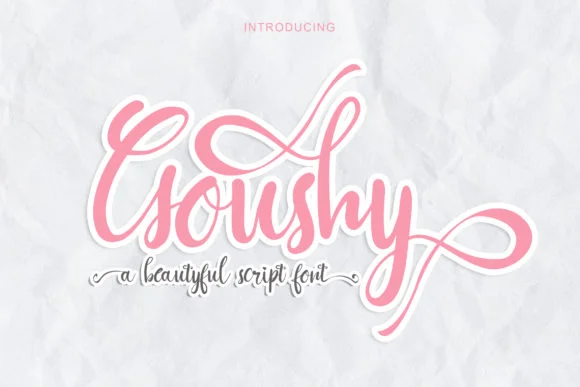 Goushy Font by Sutype — Script Handwritten Font