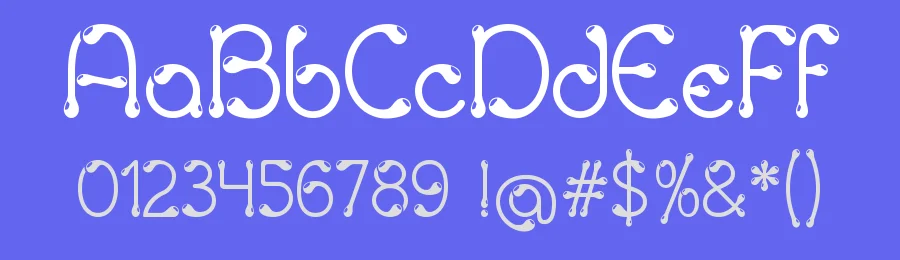 Gouttes by Yves Michel — Decorative Font — thumbnail 3