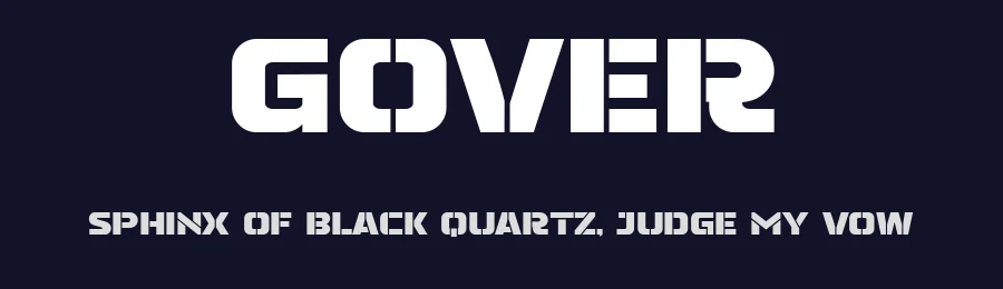 Gover by Zea Fonts — Display Font — thumbnail 2