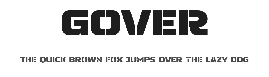 Gover by Zea Fonts โ Display Font