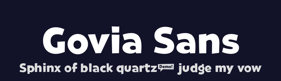 Govia Sans by Marc Lohner — Decorative Font — thumbnail 2