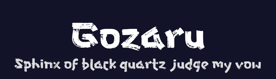 Gozaru by tkzgraphic — Decorative Font — thumbnail 2
