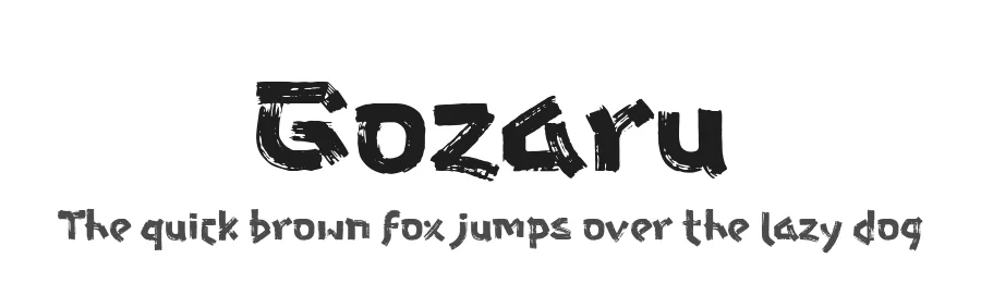 Gozaru by tkzgraphic β Decorative Font
