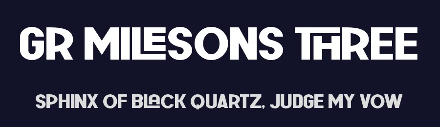GR Milesons Three by Garisman Studio — Sans Serif Font — thumbnail 2