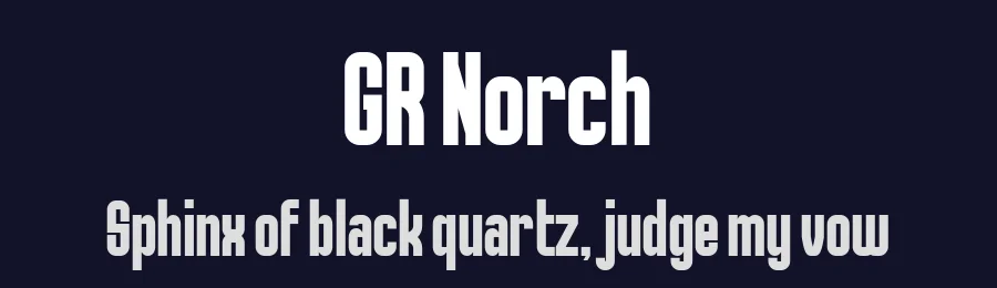 GR Norch by Garisman Studio — Sans Serif Font — thumbnail 2