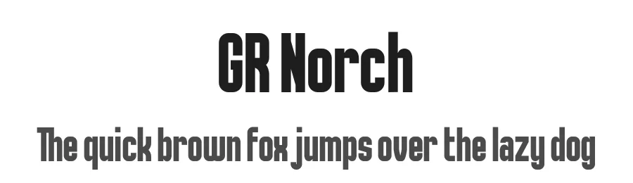 GR Norch by Garisman Studio — Sans Serif Font
