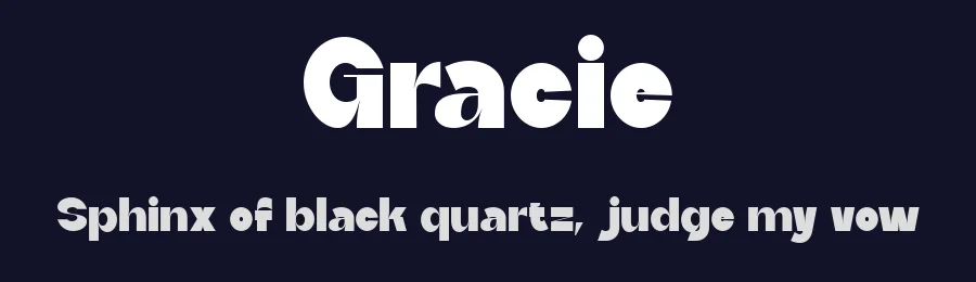 Gracie by Muksal Creative — Sans Serif Font — thumbnail 2