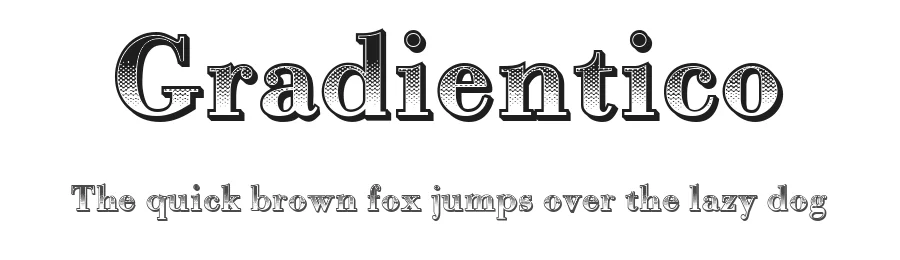 Gradientico by Vladimir Nikolic — Decorative Font