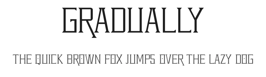 Gradually
