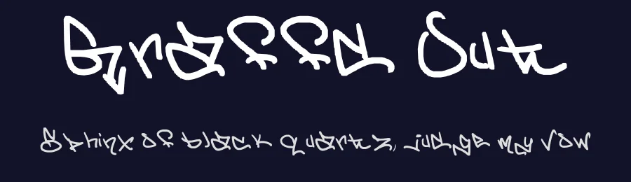 Graffd Out by Dan B — Script Handwritten Font — thumbnail 2