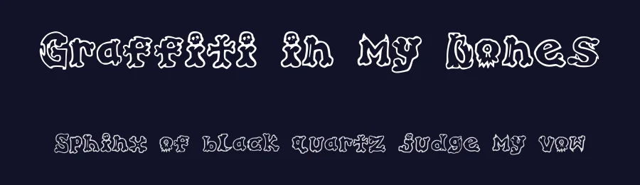 Graffiti in my Bones by Pixelove Studios — Decorative Font — thumbnail 2