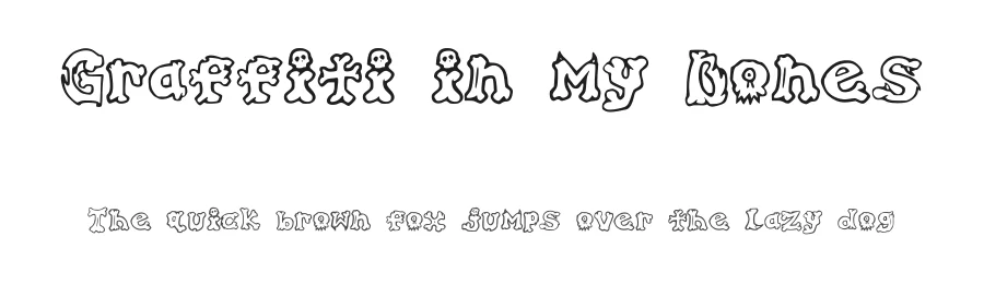 Graffiti in my Bones by Pixelove Studios — Decorative Font