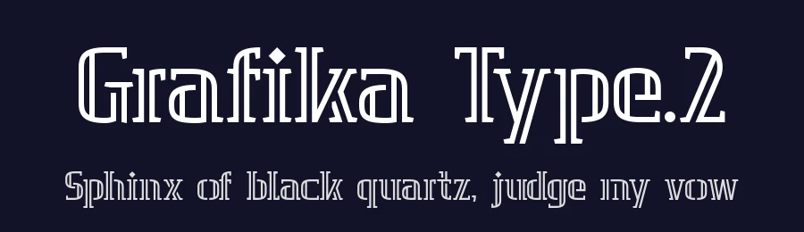 Grafika Type.2 by Z E S S T Y P E — Decorative Font — thumbnail 2