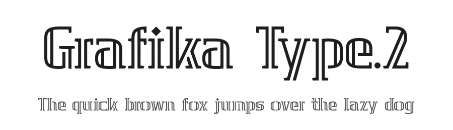 Grafika Type.2 by Z E S S T Y P E β Decorative Font