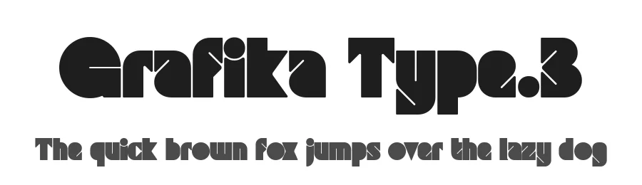 Grafika Type.3 by Z E S S T Y P E — Decorative Font