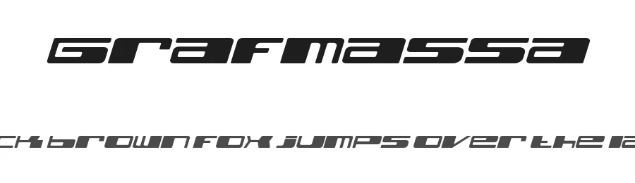 Grafmassa by Wladyslaw Borisoff β Display Font