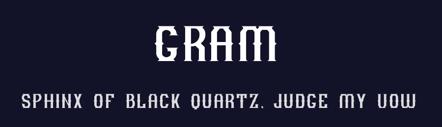 Gram by Muhammad Romzul Khoir — Decorative Font — thumbnail 2