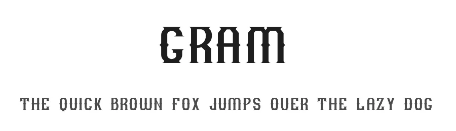 Gram by Muhammad Romzul Khoir — Decorative Font