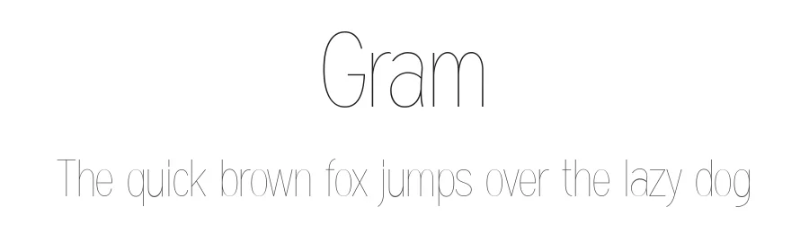 Gram by Scott Simpson — Sans Serif Font