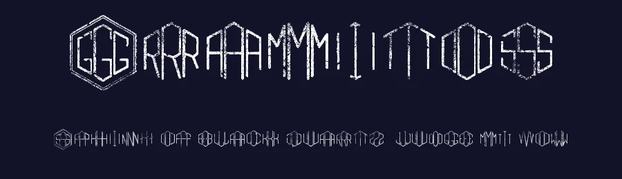 Gramitos by Woodcutter — Decorative Font — thumbnail 2