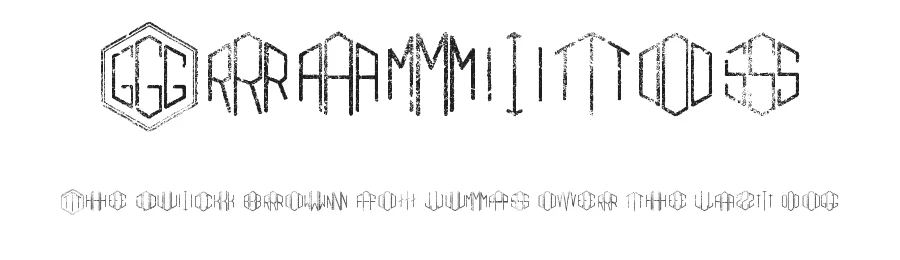 Gramitos by Woodcutter — Decorative Font