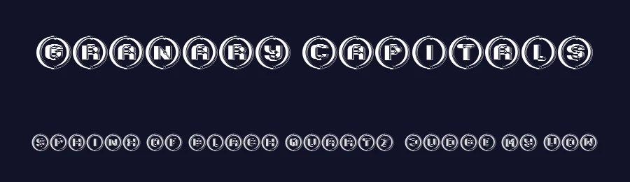 Granary Capitals by Vladimir Nikolic — Decorative Font — thumbnail 2