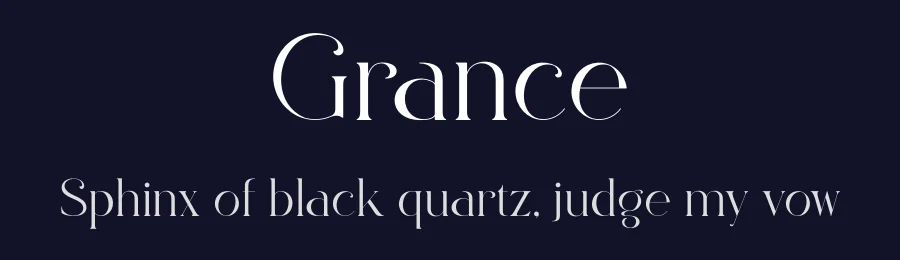 Grance by Salamahtype.com — Serif Font — thumbnail 2