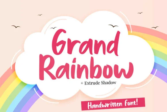 Grand Rainbow Font by Mindtype Co. — Script Handwritten Font