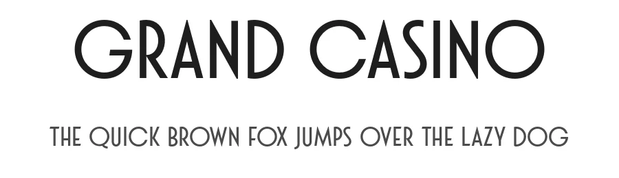Grand Casino by Letteralle Studios — Sans Serif Font
