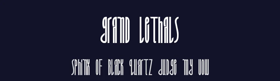 Grand Lethals by Marty Bampton — Decorative Font — thumbnail 2