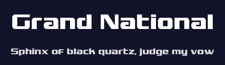 Grand National by Iconian Fonts — Display Font — thumbnail 2