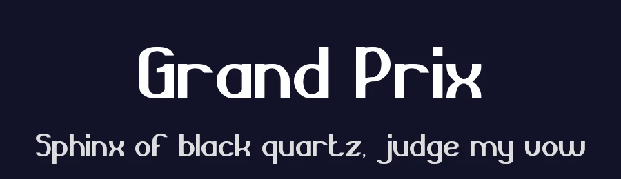 Grand Prix by weknow — Decorative Font — thumbnail 2