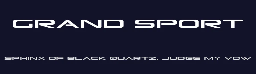 Grand Sport by Iconian Fonts — Display Font — thumbnail 2