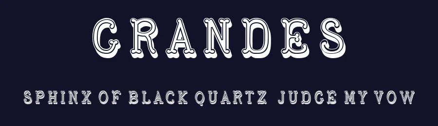 Grandes by Vladimir Nikolic — Decorative Font — thumbnail 2