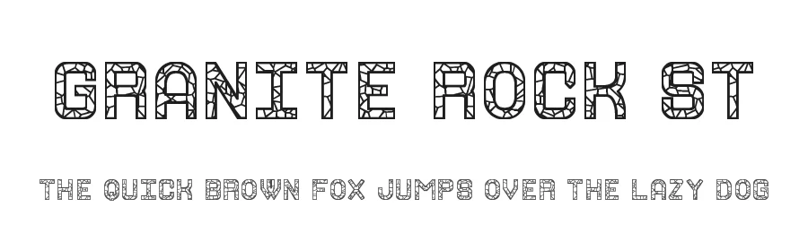 Granite Rock St by Southype — Decorative Font