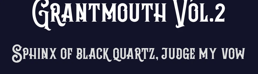 Grantmouth Vol.2 by Graptail Type Studio — Decorative Font — thumbnail 2