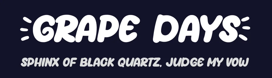 Grape Days by Khurasan — Decorative Font — thumbnail 2