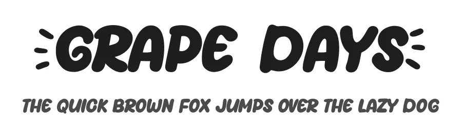 Grape Days by KhurasanΒ β Decorative Font