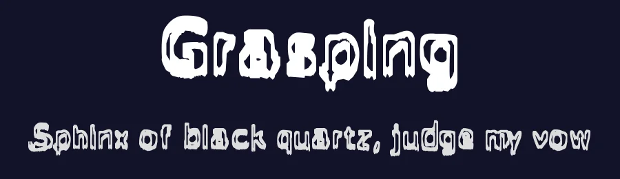 Grasping by .ttf — Decorative Font — thumbnail 2