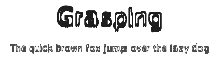 Grasping by .ttf — Decorative Font