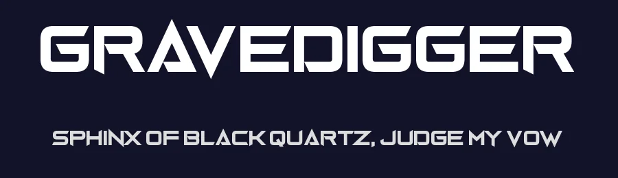 Gravedigger by Chequered Ink — Display Font — thumbnail 2