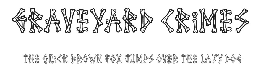 Graveyard Crimes by JSH creates — Decorative Font