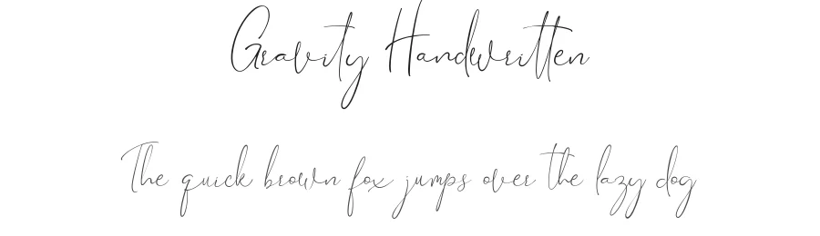 Gravity Handwritten