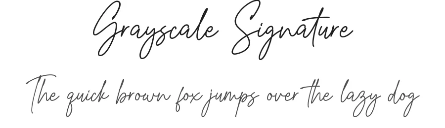 Grayscale Signature