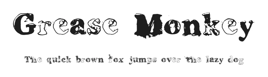 Grease Monkey by Daniel Shinn — Decorative Font