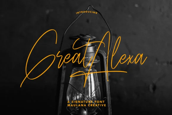 Great Alexa Font by Maulana Creative — Script Handwritten Font